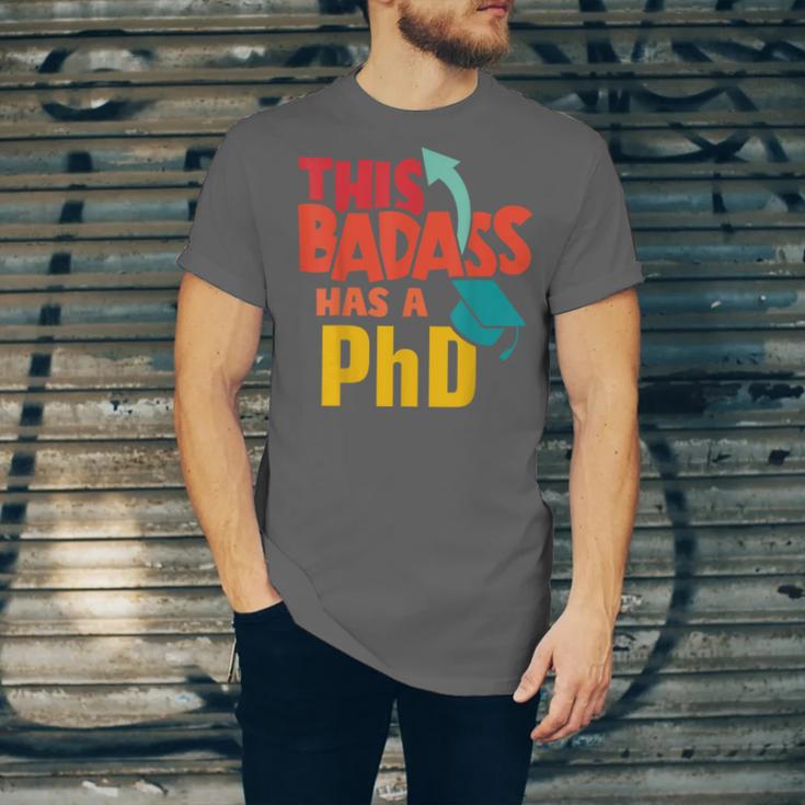 This Badass Has a PhD Doctor Graduation Unisex Jersey T-Shirt