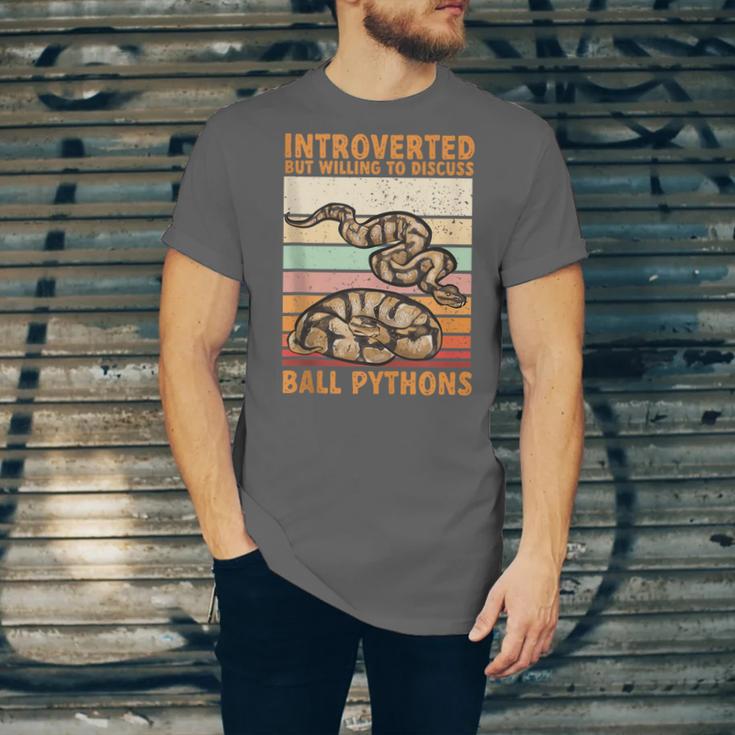Ball Python Snake Introvert Ball Python Unisex Jersey T-Shirt