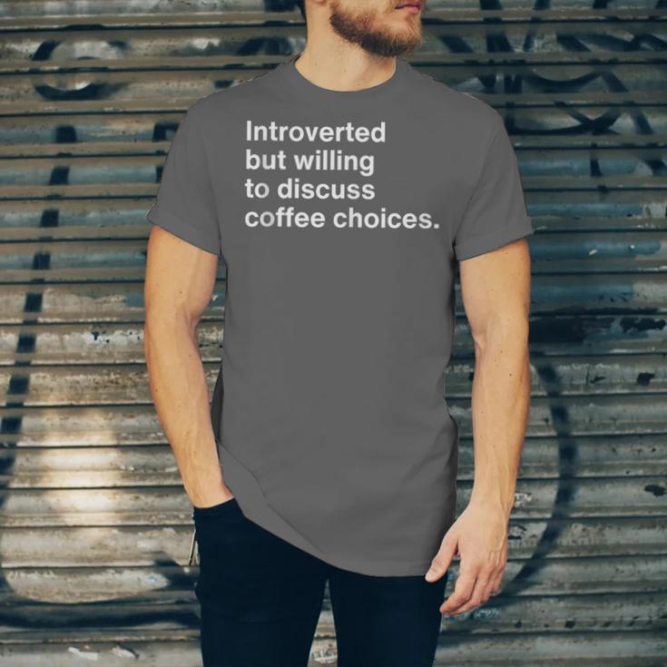 Barista Coffee Lovers Sarcastic Introvert Unisex Jersey T-Shirt Barista Coffee Lovers Sarcastic Introvert Unisex Jersey T-Shirt