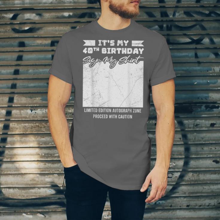 Birthday It's My 40th Birthday Guest Book Birthday Party Unisex Jersey T-Shirt