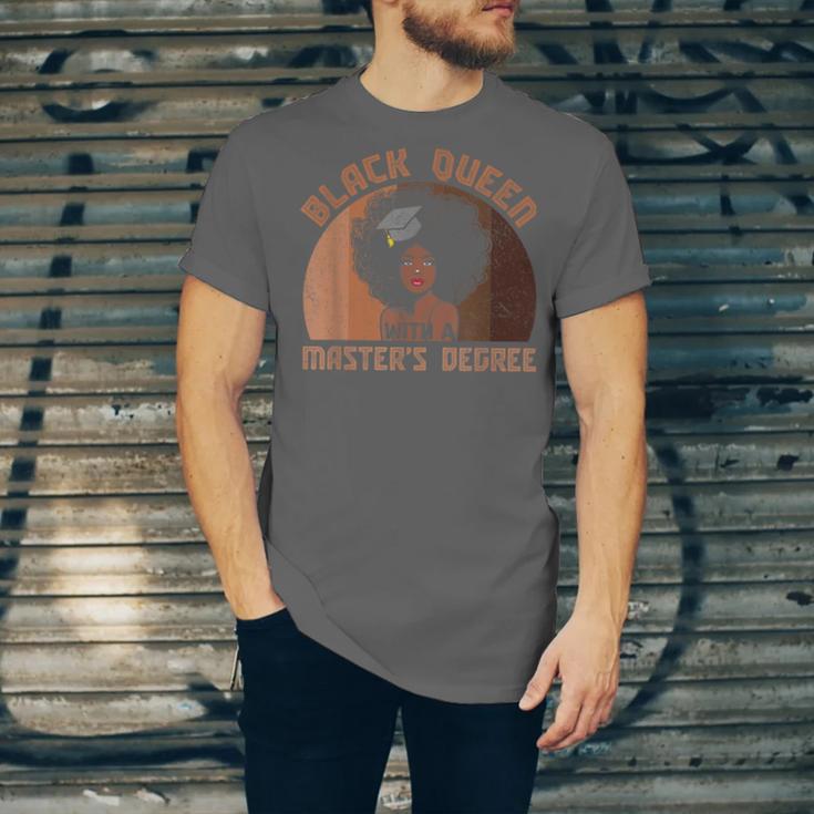 Black Queen With a Masters Degree Melanin Girls Graduation Unisex Jersey T-Shirt