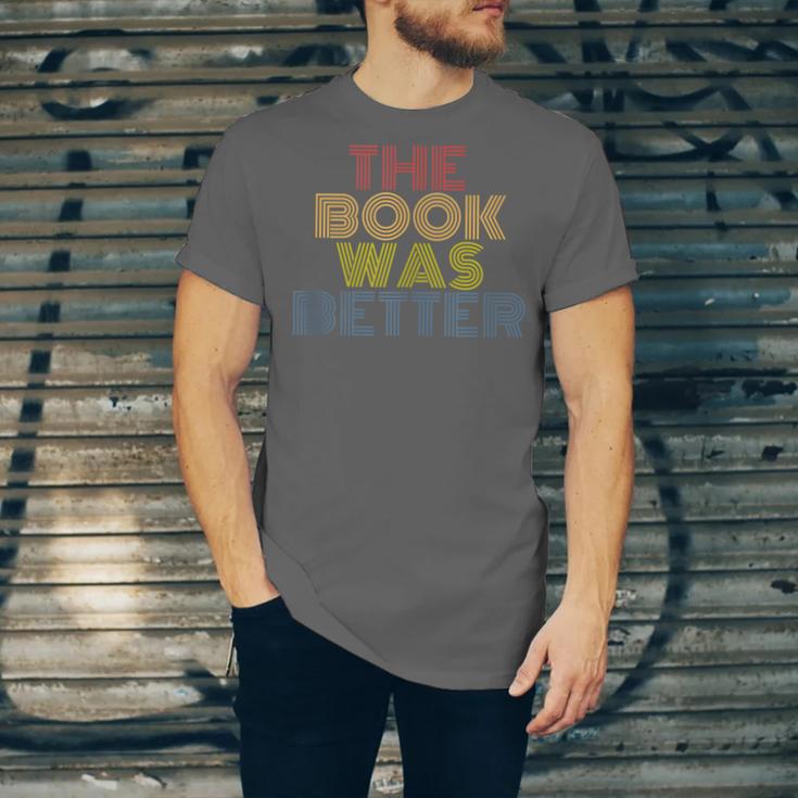 The Book Was Better Retro 70s Vintage Unisex Jersey T-Shirt The Book Was Better Retro 70s Vintage Unisex Jersey T-Shirt