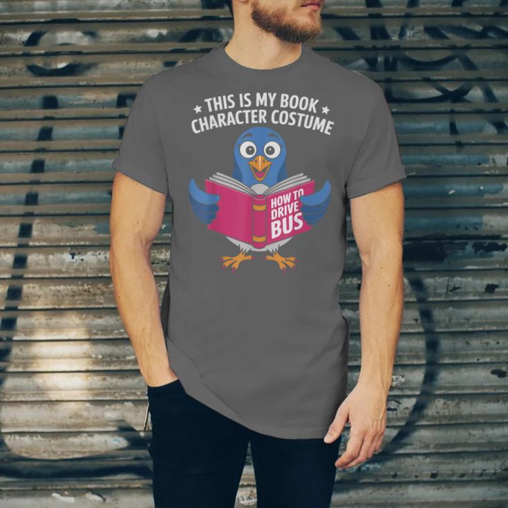This Is My Book Character Costume Cute Pigeon Kids Reading Unisex Jersey T-Shirt