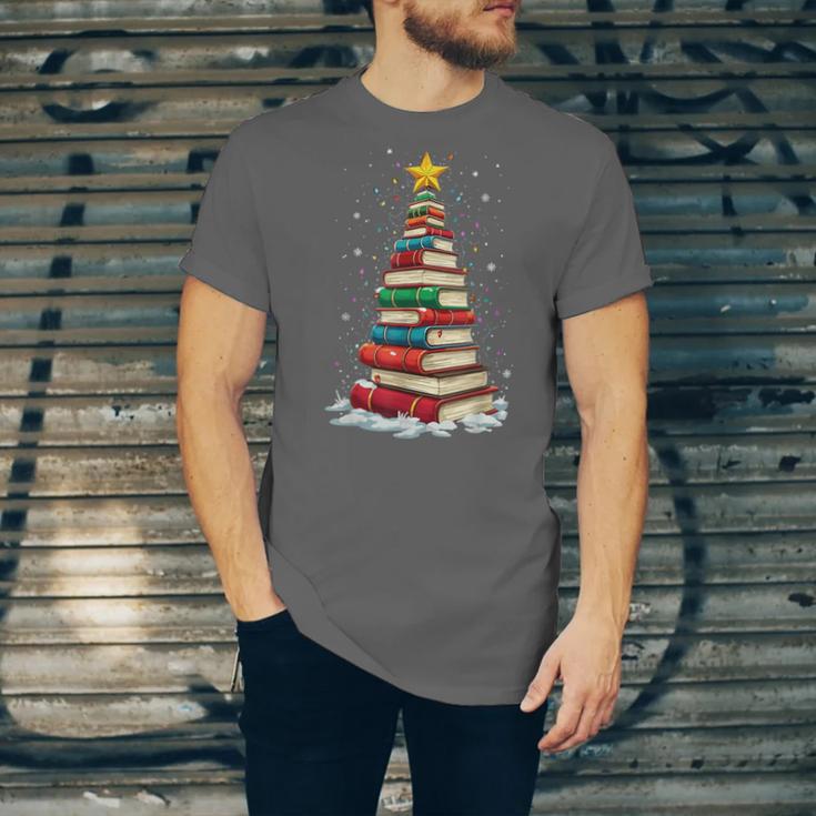Book Christmas Tree Book Lover Teacher Librarian Unisex Jersey T-Shirt Book Christmas Tree Book Lover Teacher Librarian Unisex Jersey T-Shirt