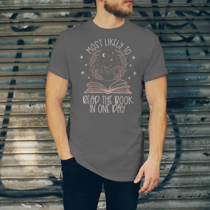 Book Club Shirts For Women Most Likely To Read One Day Unisex Jersey T-Shirt