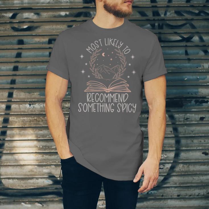 Book Club Shirts For Women Most Likely To Spicy Books Unisex Jersey T-Shirt