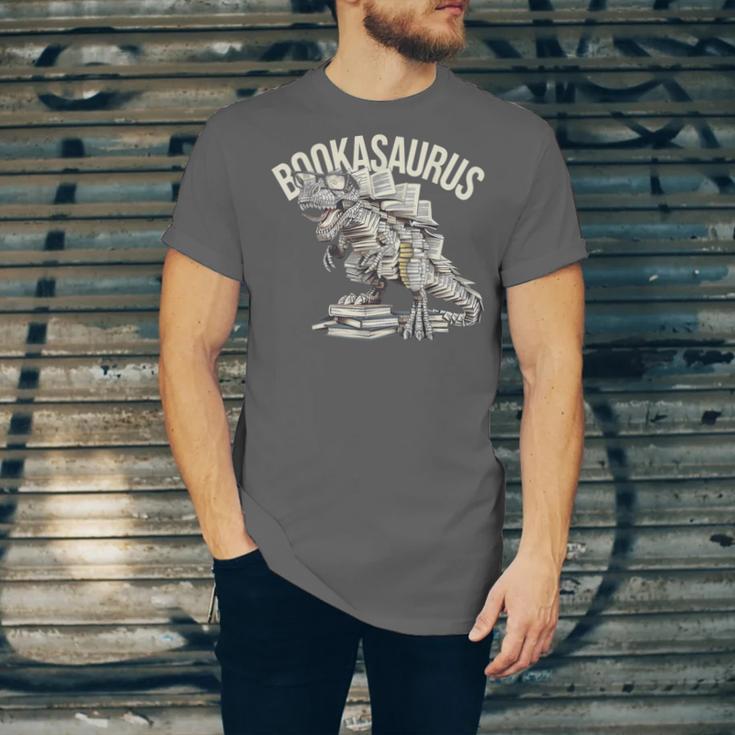 Book Dinosaur Bookworm T-Rex Dino Reading Books Book Unisex Jersey T-Shirt