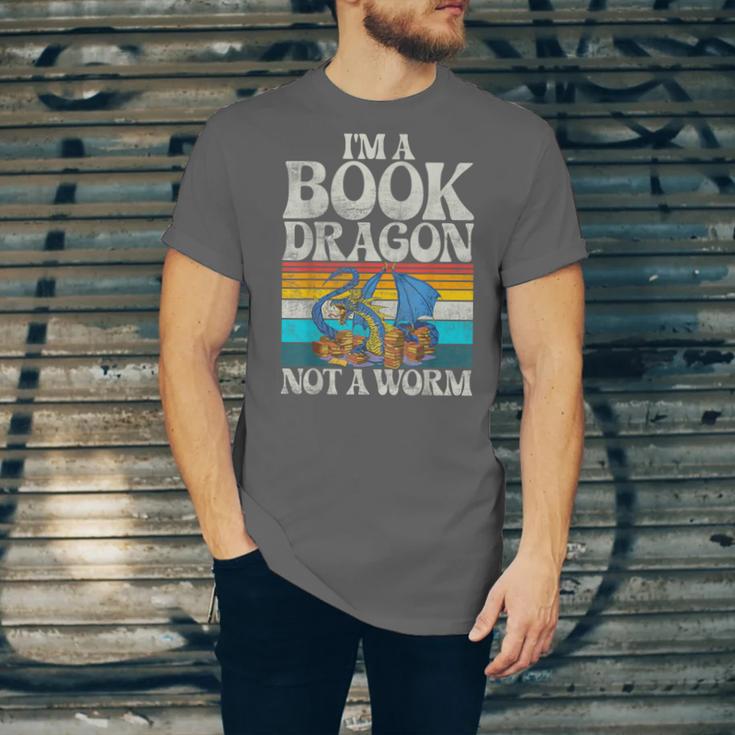 Im a Book Dragon Not a Worm Dragon Unisex Jersey T-Shirt Im a Book Dragon Not a Worm Dragon Unisex Jersey T-Shirt