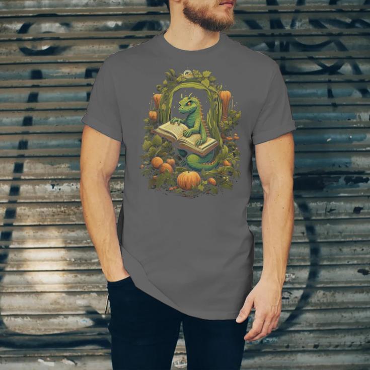 Book Dragon Reading Books Bookworm Fantasy Unisex Jersey T-Shirt Book Dragon Reading Books Bookworm Fantasy Unisex Jersey T-Shirt