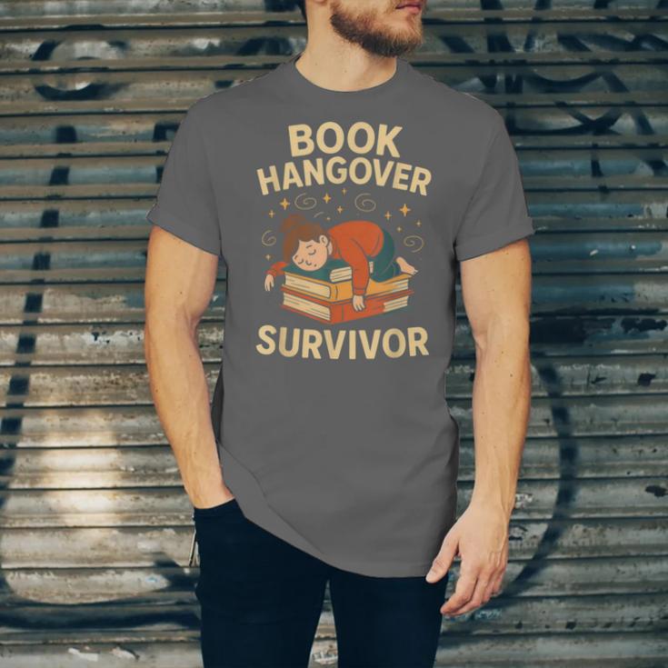 Book Hangover Survivor Reading Humor Librarian Bibliophiles Unisex Jersey T-Shirt