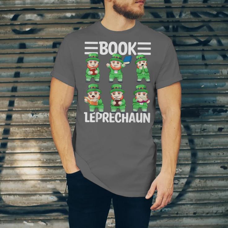 Book Leprechaun St Patrick's Day Library Librarian Reading Unisex Jersey T-Shirt Book Leprechaun St Patrick's Day Library Librarian Reading Unisex Jersey T-Shirt