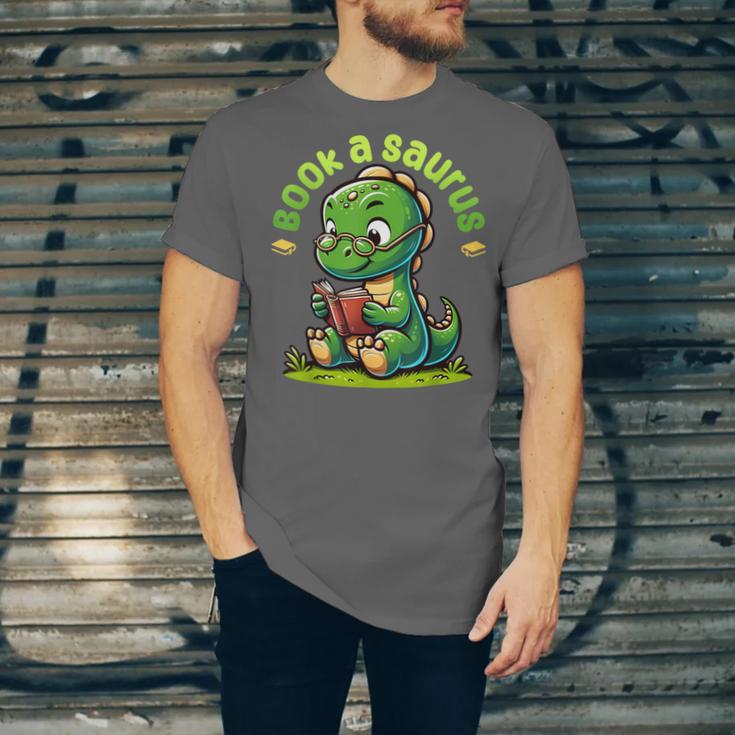 Book A Saurus Bookasaurus Dinosaur Book Girls Boys Toddler Unisex Jersey T-Shirt