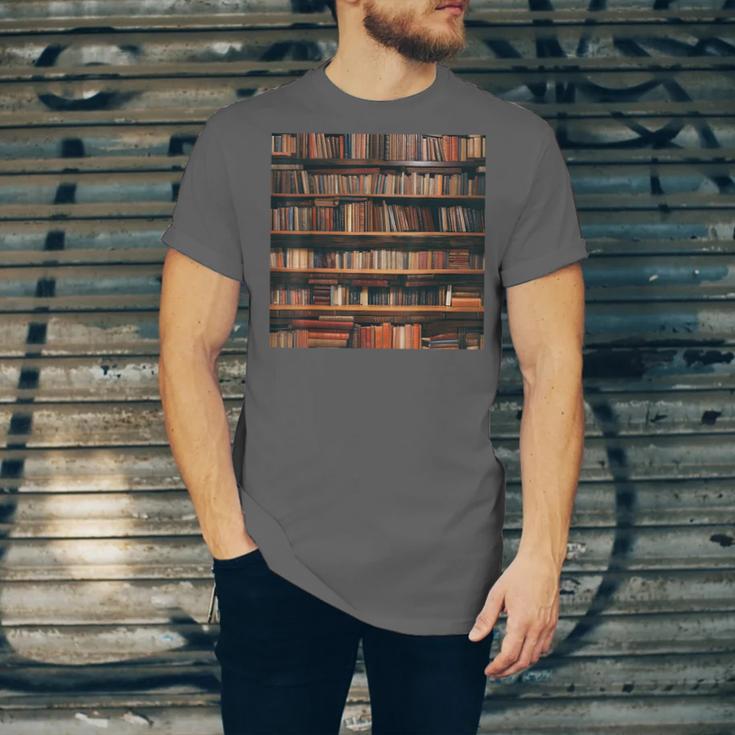 Book Book Shelves Library Unisex Jersey T-Shirt