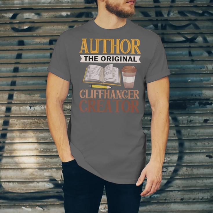 Book Writer Cliffhanger Creator Author Book Writing Novelist Unisex Jersey T-Shirt