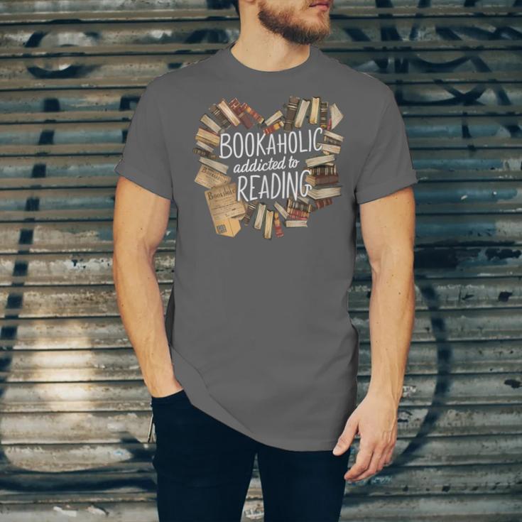 Bookaholic Addicted To Reading Book Lovers Literacy Unisex Jersey T-Shirt