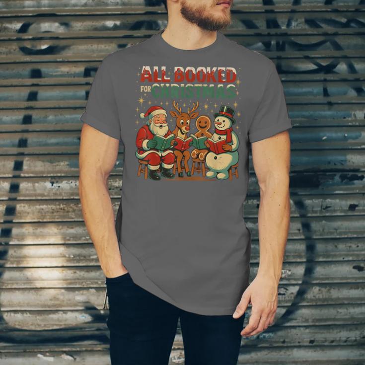 All Booked For Christmas Book Lover Unisex Jersey T-Shirt