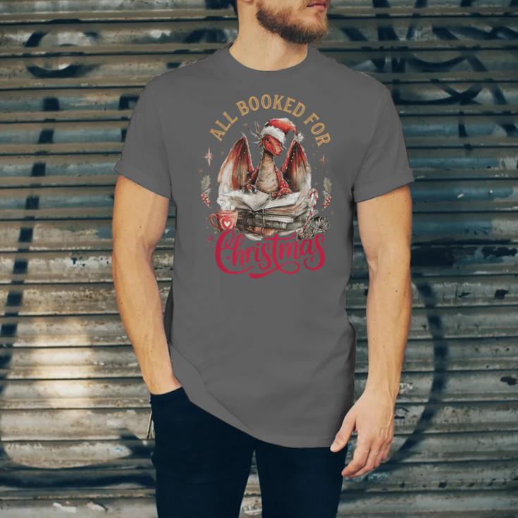 All Booked For Christmas Dragon Unisex Jersey T-Shirt