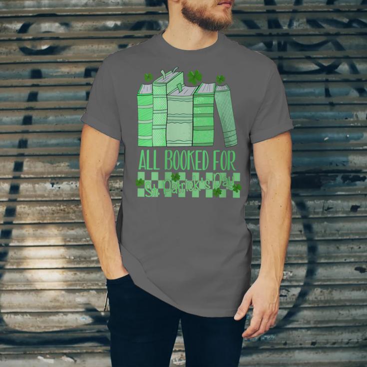 All Booked For St Patrick's Day Book Lover Lucky Shamrock Unisex Jersey T-Shirt All Booked For St Patrick's Day Book Lover Lucky Shamrock Unisex Jersey T-Shirt