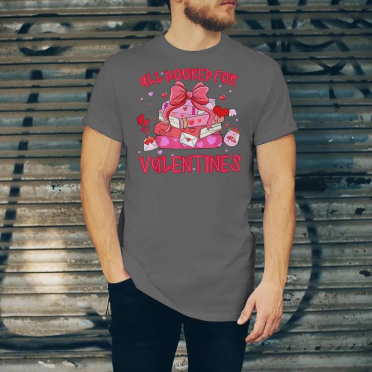All Booked For Valentines Coquette Bow Book Valentine Day Unisex Jersey T-Shirt