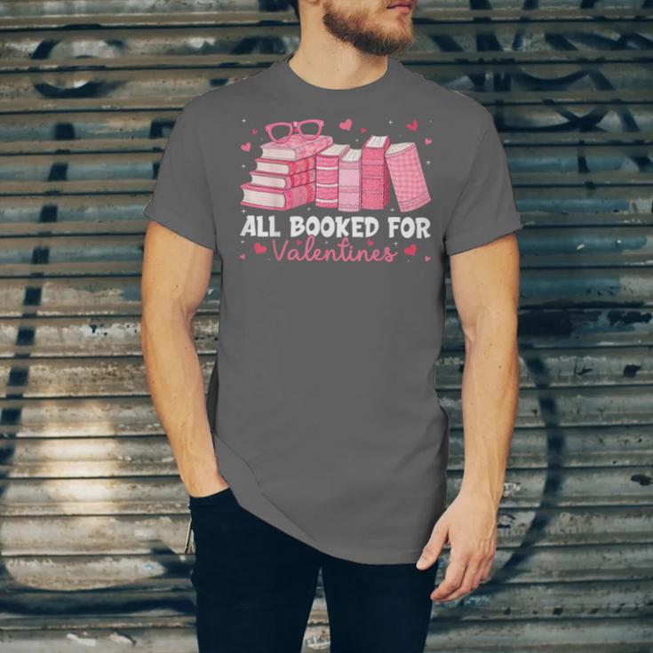 All Booked For Valentines Couple Bookworms Valentine’s Day Unisex Jersey T-Shirt