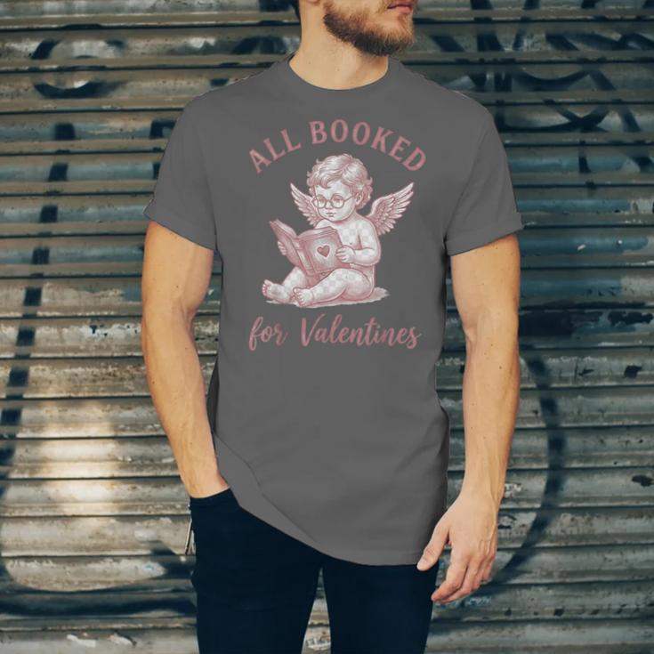 All Booked For Valentines Cute Cherub Vintage Book Lover Unisex Jersey T-Shirt All Booked For Valentines Cute Cherub Vintage Book Lover Unisex Jersey T-Shirt
