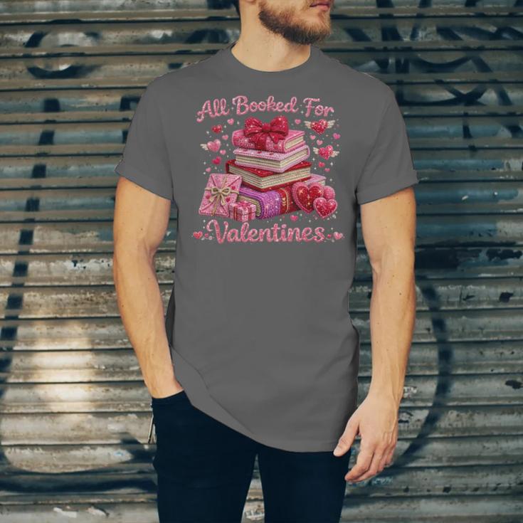 All Booked Valentine's Girly Teacher Coquette Love Unisex Jersey T-Shirt