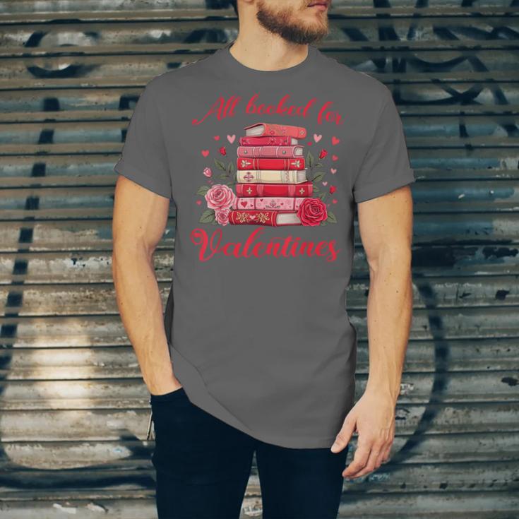 All Booked For Valentines Librarian Book Lover Teacher Unisex Jersey T-Shirt