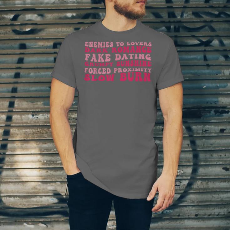 Bookish Romance Tropes Book Club Reader Spicy Book Lover Unisex Jersey T-Shirt Bookish Romance Tropes Book Club Reader Spicy Book Lover Unisex Jersey T-Shirt