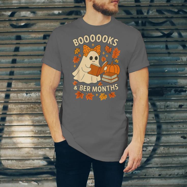 Books And BER Months Fall Librarian Reading Halloween Unisex Jersey T-Shirt Books And BER Months Fall Librarian Reading Halloween Unisex Jersey T-Shirt