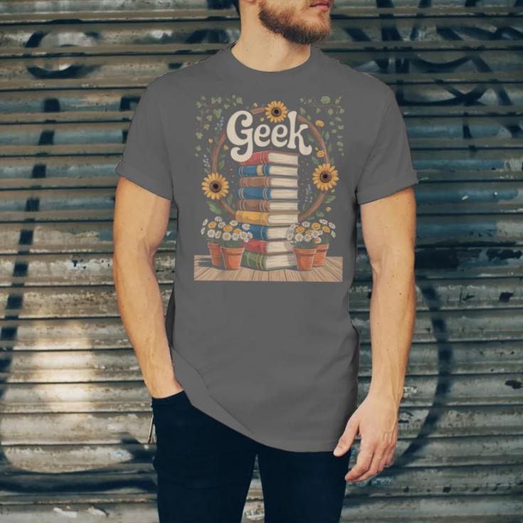 Books Geek Sunflower Floral Cute Vintage Books Reader Lover Unisex Jersey T-Shirt Books Geek Sunflower Floral Cute Vintage Books Reader Lover Unisex Jersey T-Shirt