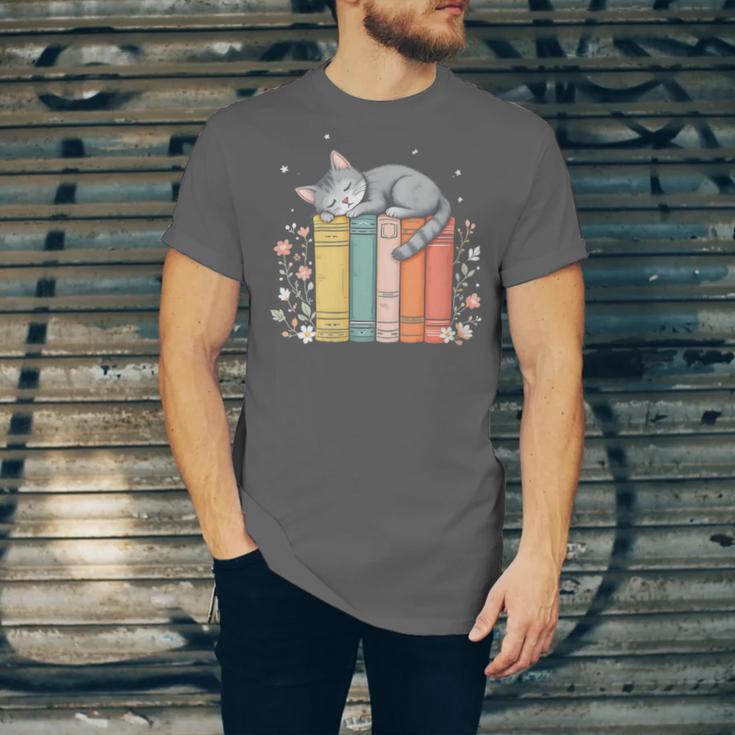 Books Lover Cute Sleepy Cat Relax Reading Vibe Unisex Jersey T-Shirt Books Lover Cute Sleepy Cat Relax Reading Vibe Unisex Jersey T-Shirt
