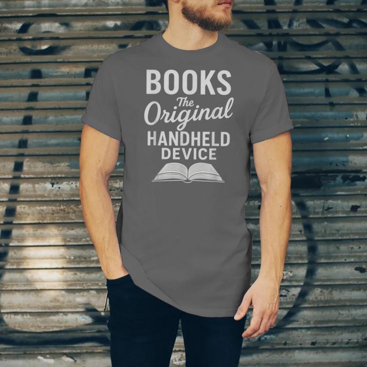 Books The Original Handheld Device – Reading Unisex Jersey T-Shirt