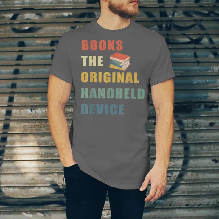 Books The Original Handheld Device Vintage Book Unisex Jersey T-Shirt