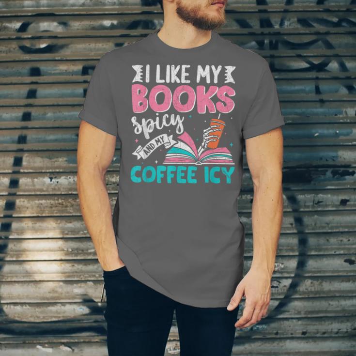 I Like My Books Spicy Coffee ICY Unisex Jersey T-Shirt