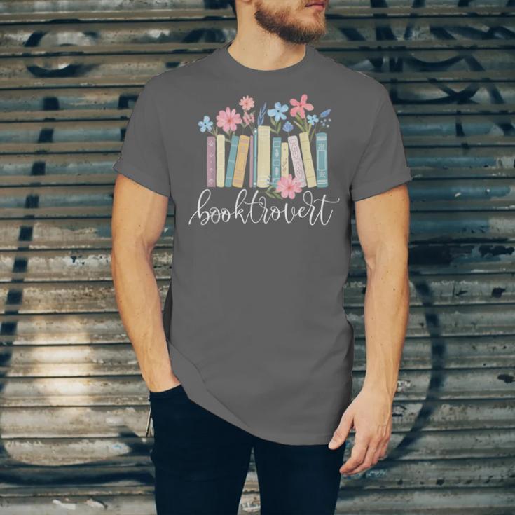 Booktrovert Book Lover Reading Bookworm Reader Unisex Jersey T-Shirt