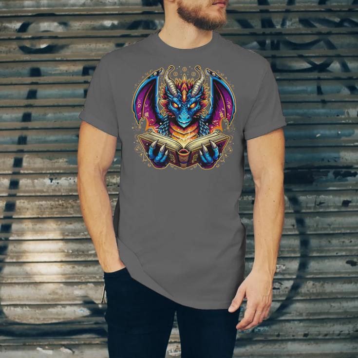 Bookworm Dragon Reading Book Lover Unisex Jersey T-Shirt Bookworm Dragon Reading Book Lover Unisex Jersey T-Shirt