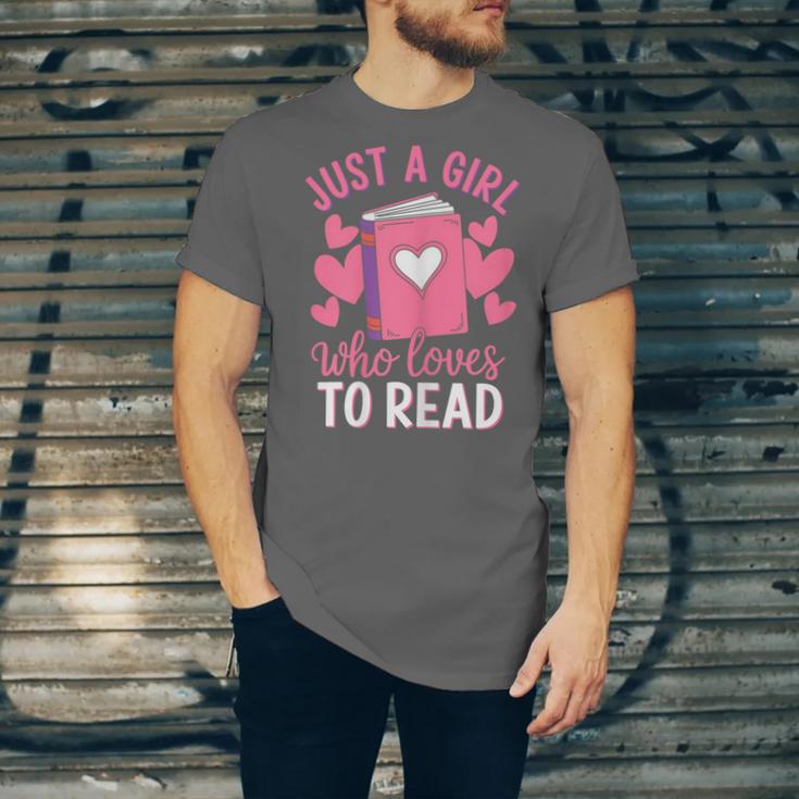 Bookworm Just A Girl Who Loves To Read Unisex Jersey T-Shirt
