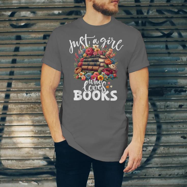 Bookworm For Women Just A Girl Who Loves Books Unisex Jersey T-Shirt Bookworm For Women Just A Girl Who Loves Books Unisex Jersey T-Shirt