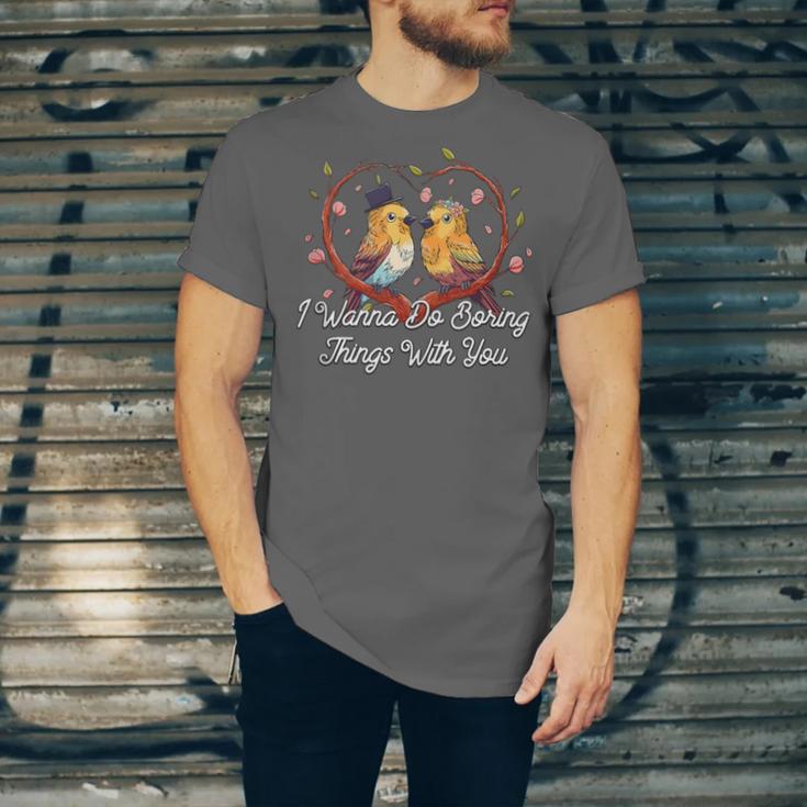 Do Boring Things With You Introvert Couples Antisocial Unisex Jersey T-Shirt Do Boring Things With You Introvert Couples Antisocial Unisex Jersey T-Shirt