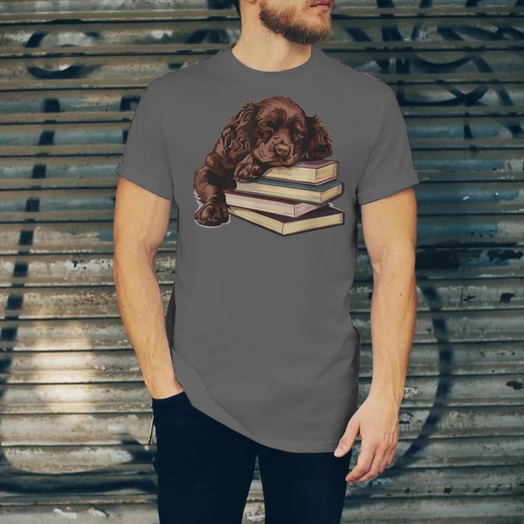 Boykin Spaniel Books Dog Breed Graphic Unisex Jersey T-Shirt