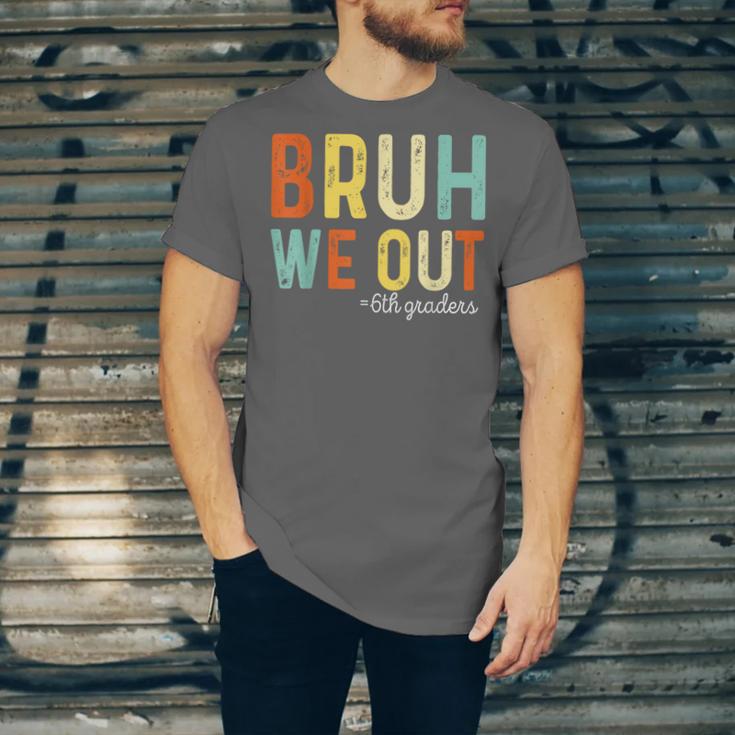Bruh We Out 6th Graders Second Grade Graduation Unisex Jersey T-Shirt
