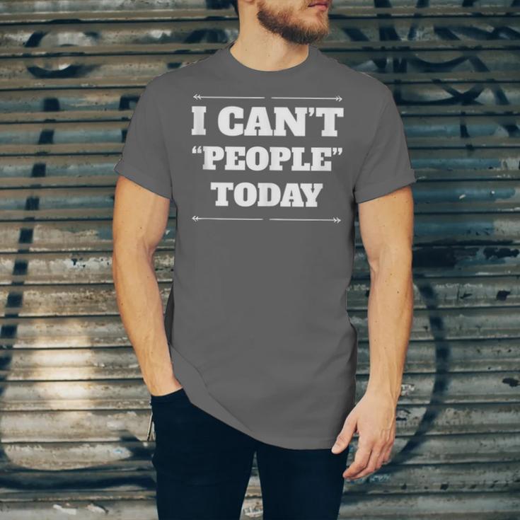 I Can't People Today Anti-Social Introvert Unisex Jersey T-Shirt