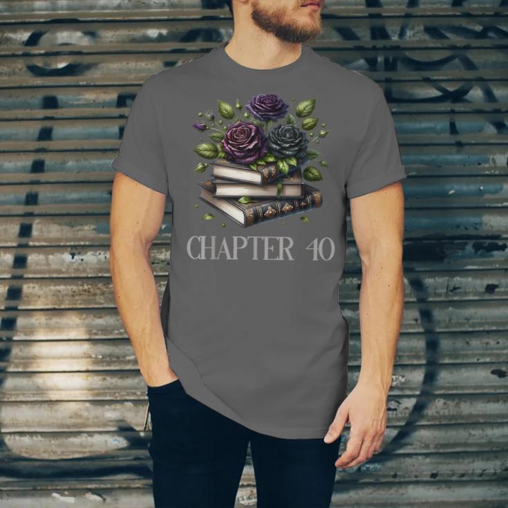 Chapter 40 40th Birthday Women Book Lovers Dark Romance Unisex Jersey T-Shirt Chapter 40 40th Birthday Women Book Lovers Dark Romance Unisex Jersey T-Shirt
