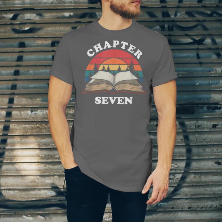 Chapter Seven Book Reading 7th Birthday 7 Year Old Unisex Jersey T-Shirt
