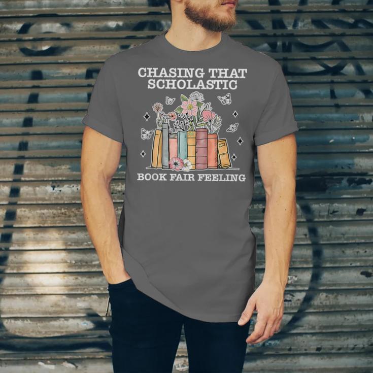 Chasing That Scholastic Book Fair Feeling Apparel Unisex Jersey T-Shirt Chasing That Scholastic Book Fair Feeling Apparel Unisex Jersey T-Shirt
