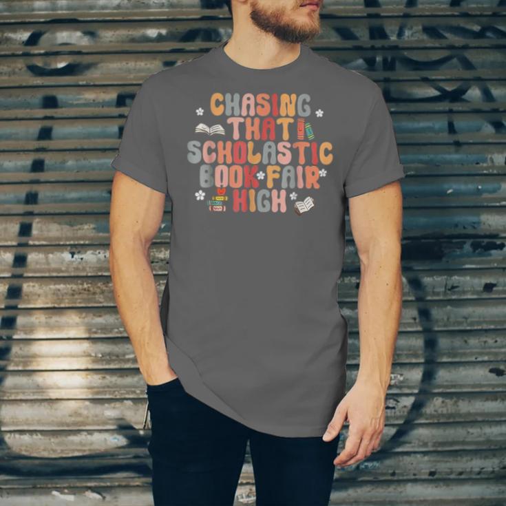 CHASING THAT SCHOLASTIC BOOK FAIR HIGH Unisex Jersey T-Shirt