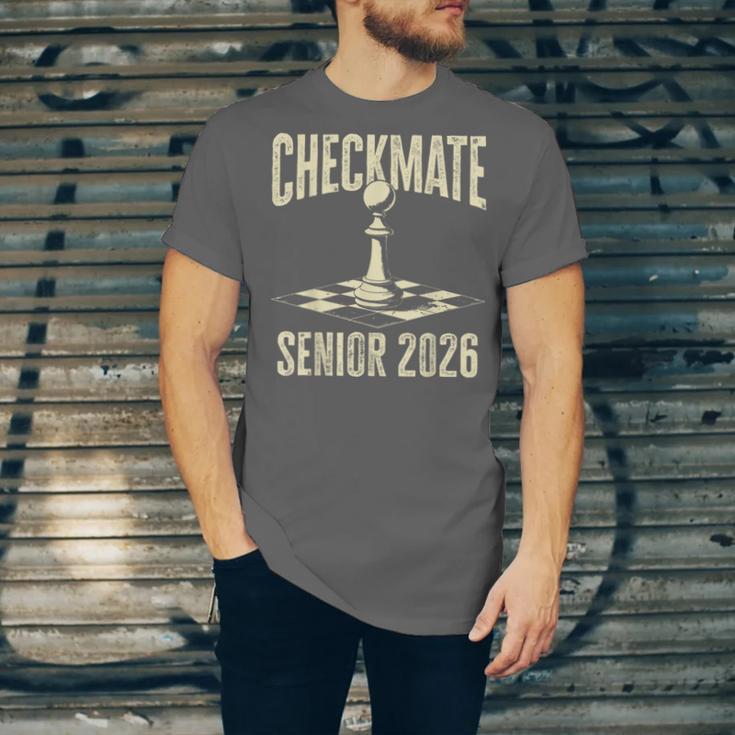 Checkmate Senior 2026 Chess Piece Class Of 2026 Graduation Unisex Jersey T-Shirt