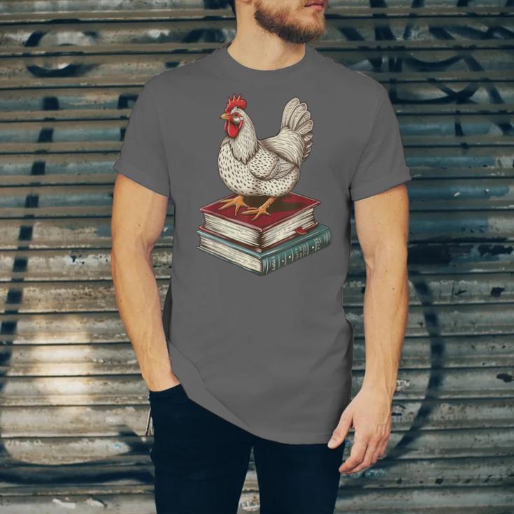 Chicken Books Back To School First Day Of School Boys Girls Unisex Jersey T-Shirt