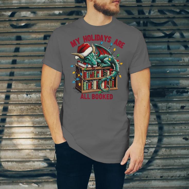 Christmas Dragon My Holidays Are All Booked Book Lovers Kids Unisex Jersey T-Shirt Christmas Dragon My Holidays Are All Booked Book Lovers Kids Unisex Jersey T-Shirt