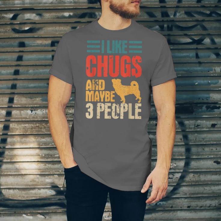 Chug Dog Retro Vintage Pughuahua Owner Fur Parent Introvert Unisex Jersey T-Shirt Chug Dog Retro Vintage Pughuahua Owner Fur Parent Introvert Unisex Jersey T-Shirt